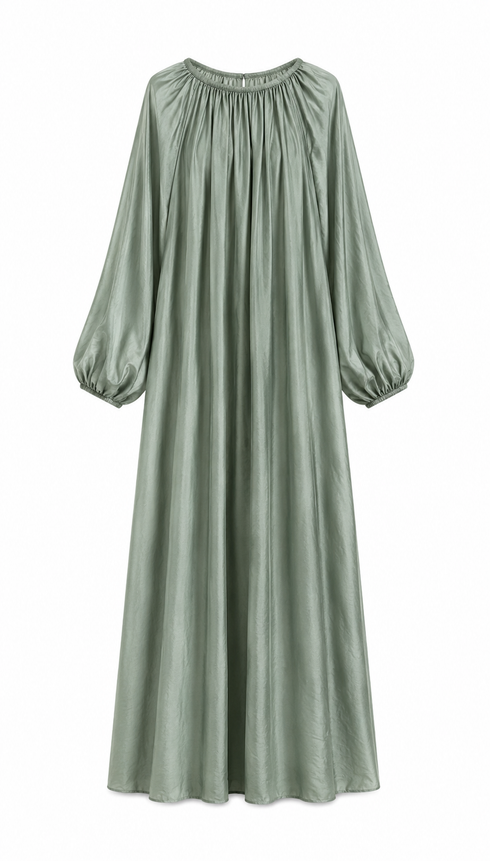 Oversize Kleid mit Ballonärmeln
