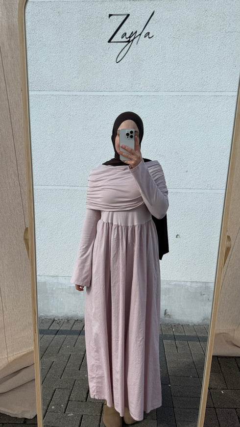 Drapiertes Maxi Kleid