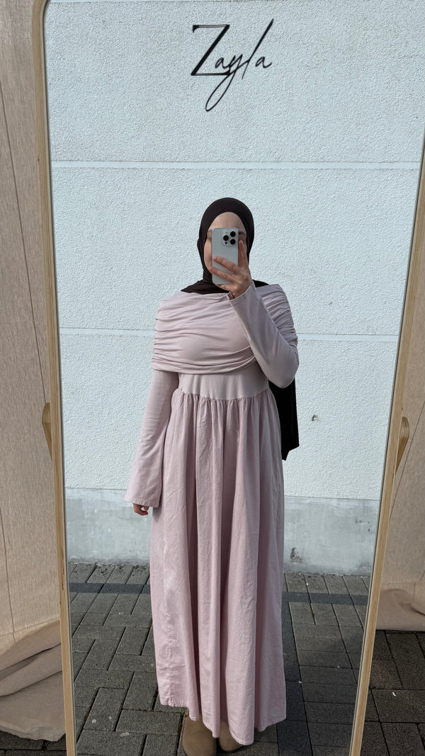 Drapiertes Maxi Kleid